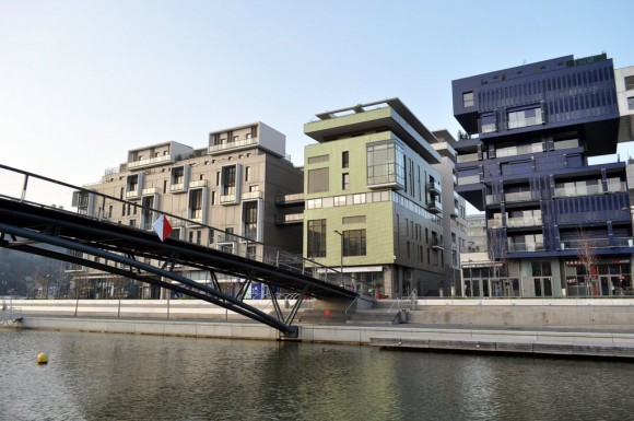 Jeu de perspectives, Quartier de la Confluence à Lyon