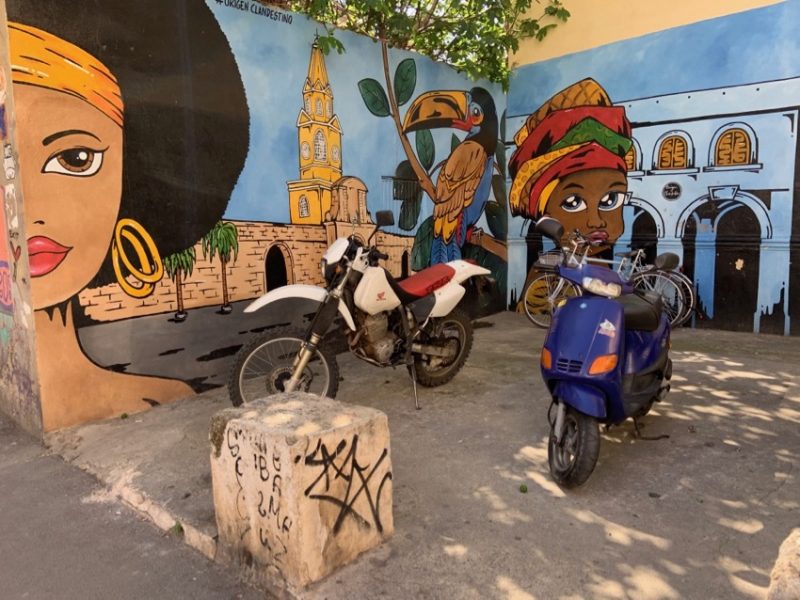 street art et motos