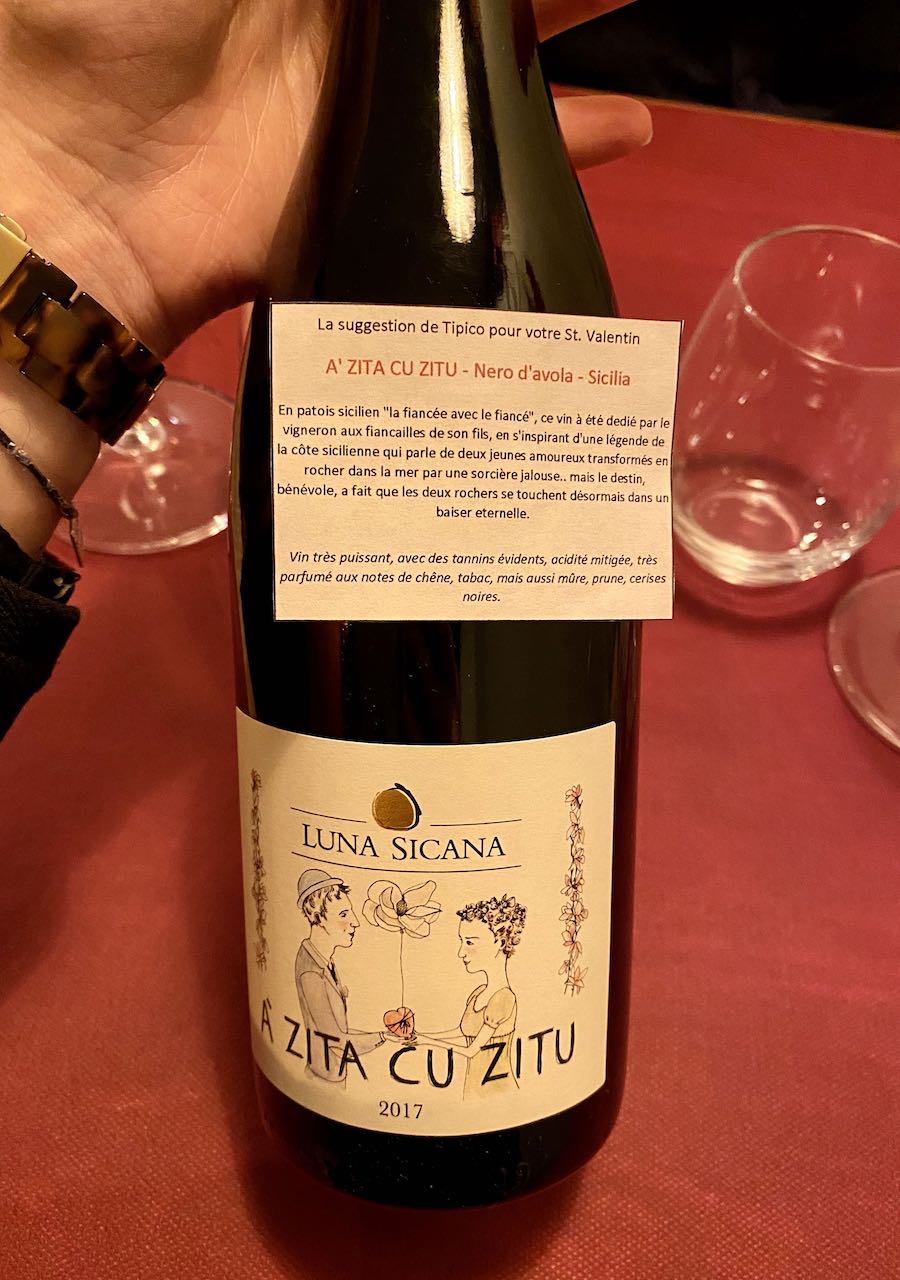bouteille de vin italien