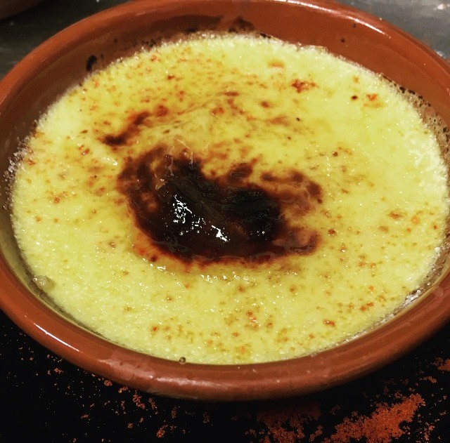 Recette : la crème brûlée Cantal et piment du Pop Korner cre mebrule efromage popkorner