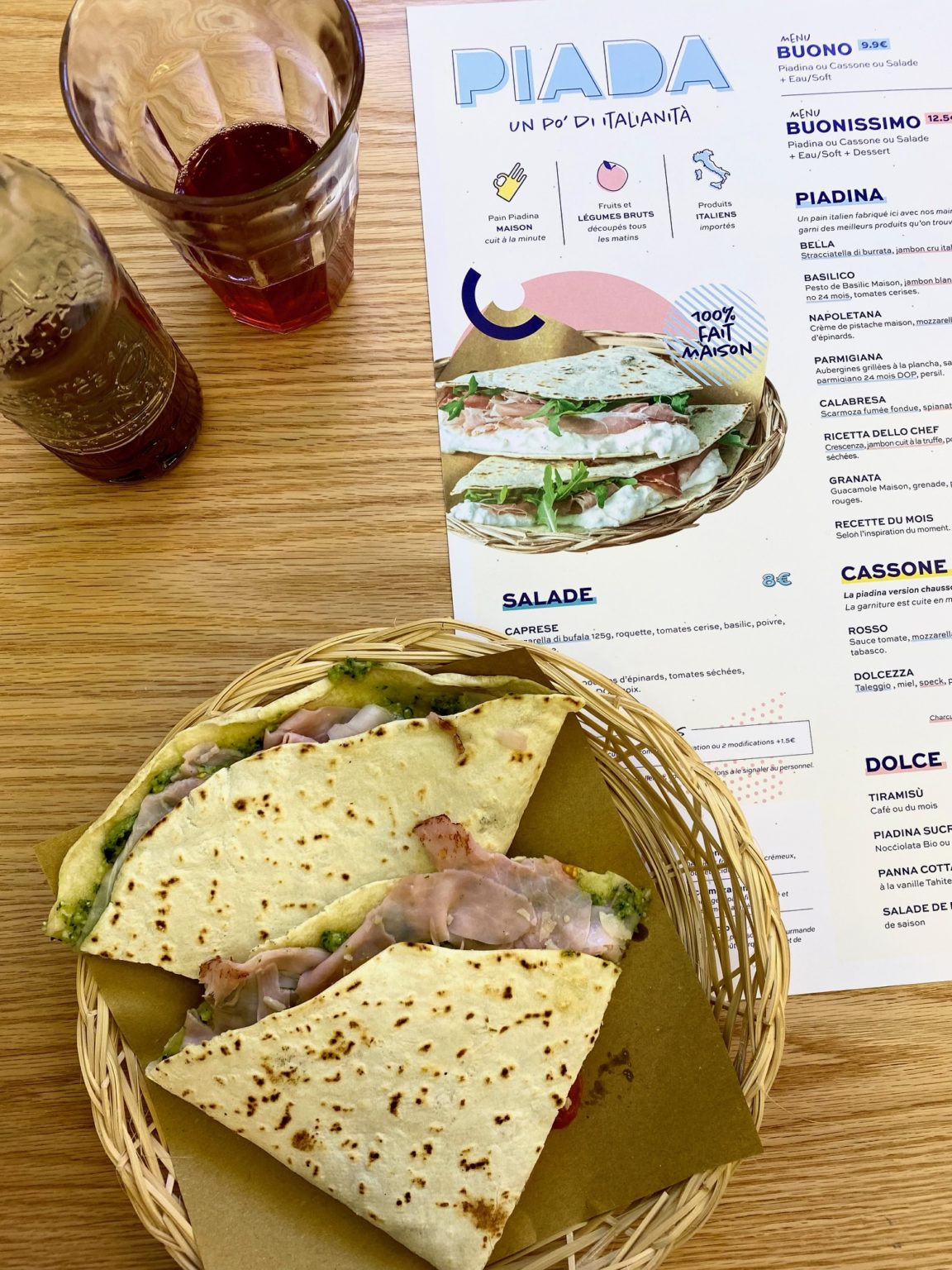 On a testé Piada, la nouvelle adresse street food italienne 100 rétro