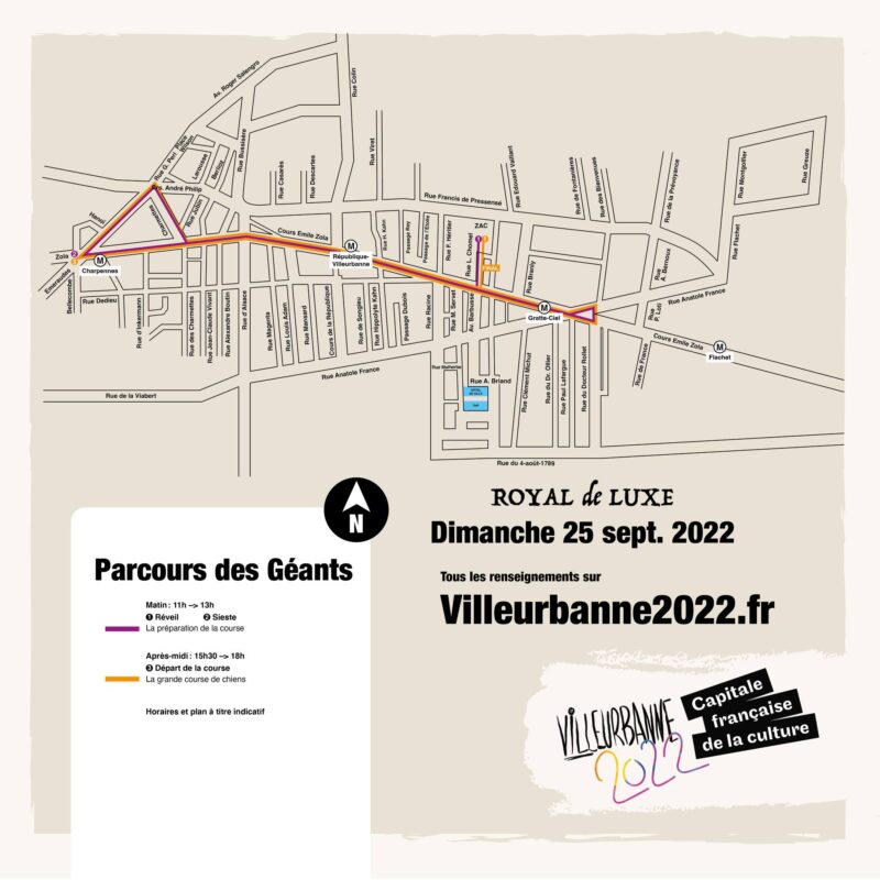 Parcours des Géants dimanche 25 septembre 2022 Villeurbanne