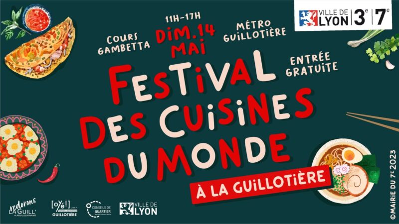 Le Festival des Cuisines du Monde aura lieu à la Guillotière le 14 mai 