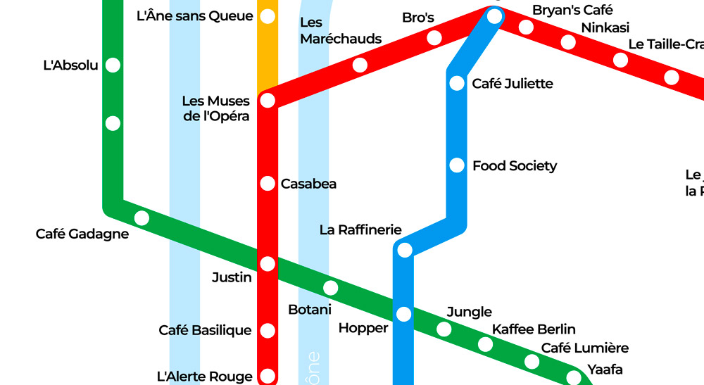 Le plan du métro de Lyon version terrasses
