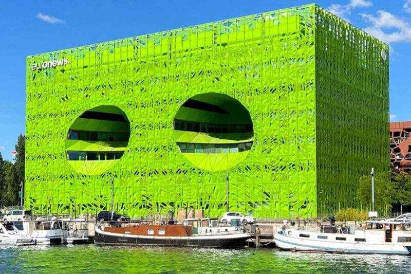 Cube vert Confluence Lyon