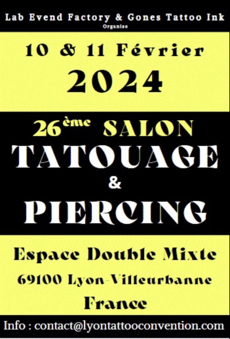 Lyon Tattoo Convention au Double Mixte (Villeurbanne)