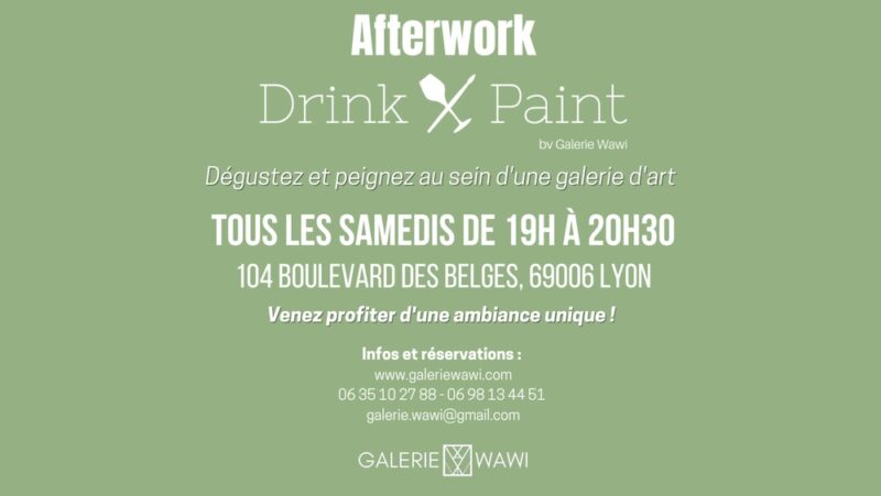 Drink & Paint à la Galerie Wawi - Le samedi 27 avril 2024