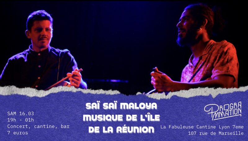 Concert musique de la Réunion à La Fabuleuse Cantine (Lyon 7)