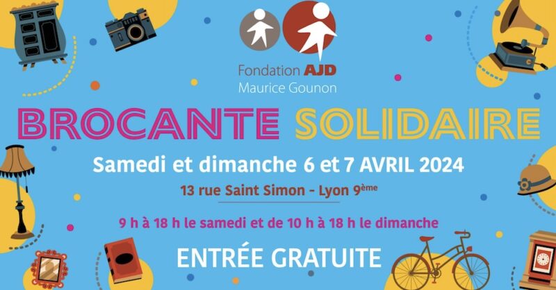 Brocante solidaire à la Fondation AJD (Lyon 9)