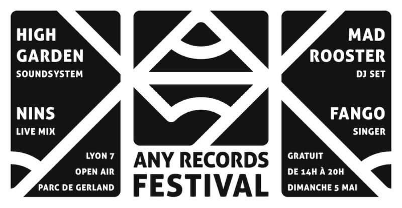 Any Records Festival au Parc de Gerland (Lyon 7)
