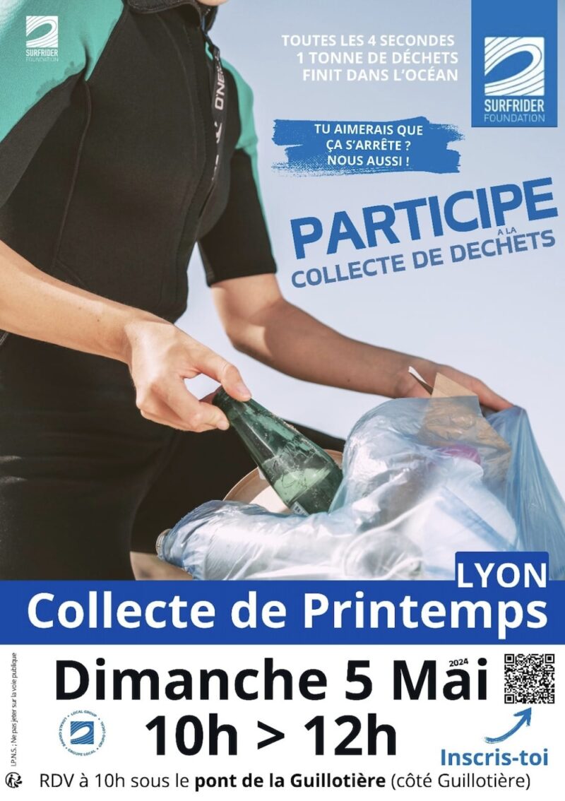 Collecte citoyenne le long des Quais du Rhône (Lyon 3)