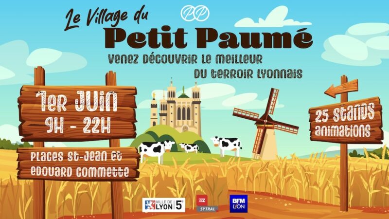 Le village du Petit Paumé sur la Place Saint-Jean (Lyon 5)