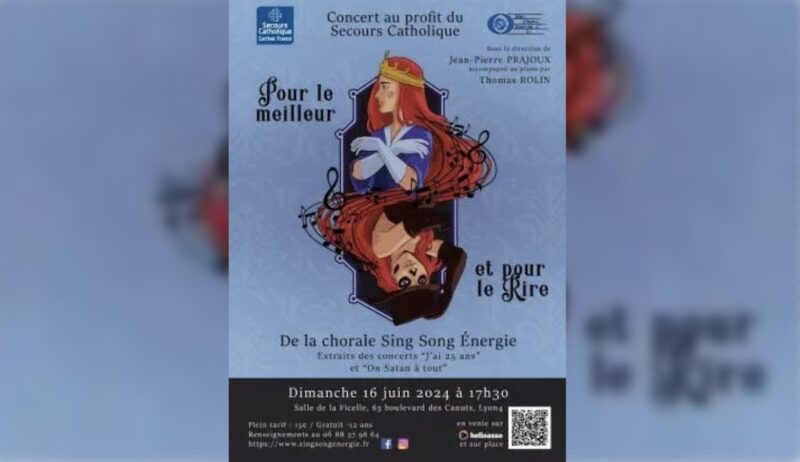 Concert de la chorale Sing Song Énergie à la Salle de la Ficelle (Lyon 4)