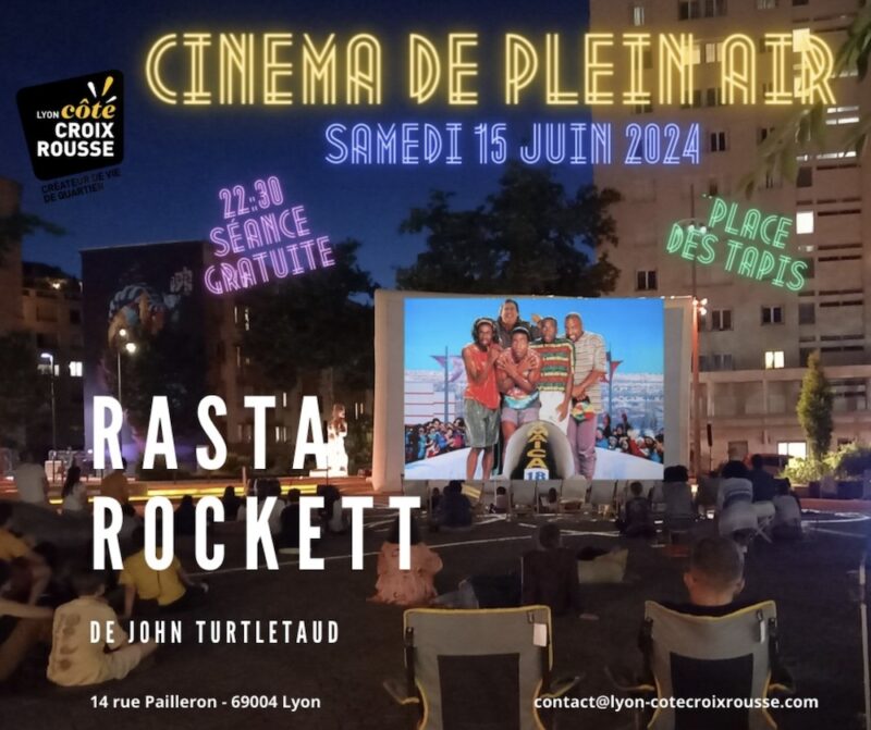 Cinéma en plein air sur la Place des Tapis (Lyon 4)