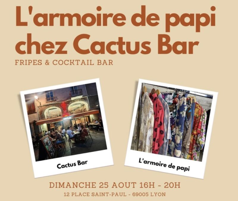Friperie et cocktail bar au Cactus Bar (Lyon 5) Friperie et cocktail bar au Cactus Bar (Lyon 5)