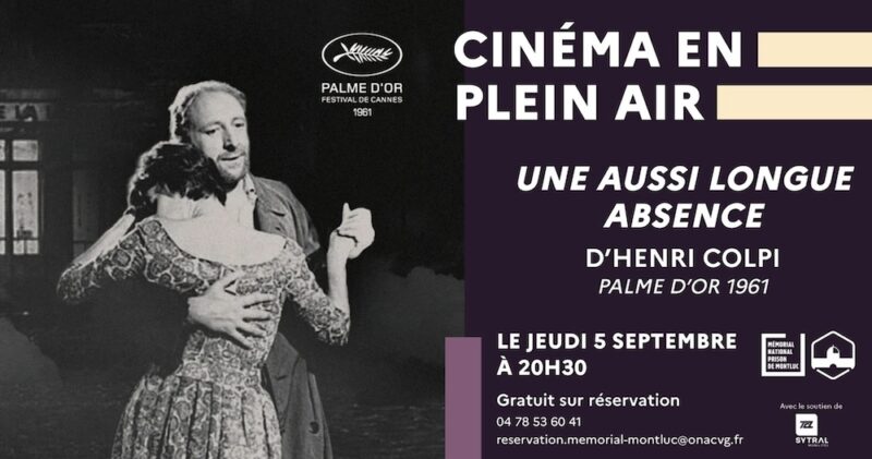 Jeudi 5 septembre 2024 > Cinéma en plein air au Mémorial National de la Prison de Montluc (Lyon 3) Jeudi 5 septembre 2024 > Cinéma en plein air au Mémorial National de la Prison de Montluc (Lyon 3)