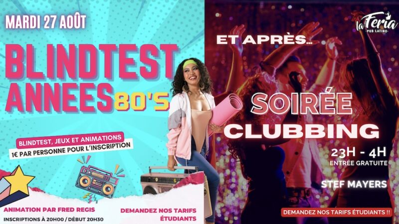 Blindtest années 80 à La Feria (Lyon 5)