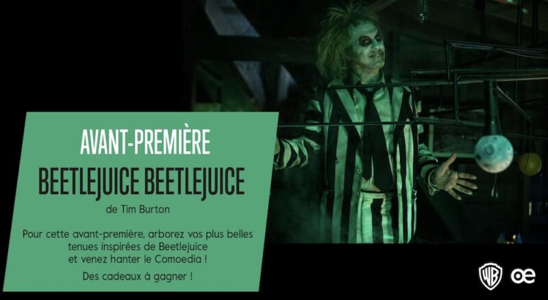 Avant-première déguisée de Beetlejuice Beetlejuice au Cinéma Comoedia (Lyon 7)