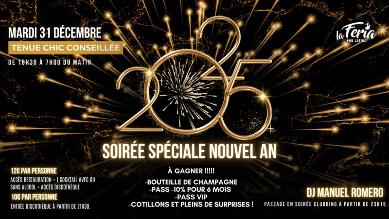 Les meilleures soirées pour fêter le nouvel an 2025 à Lyon Les meilleures soirées pour fêter le nouvel an 2025 à Lyon