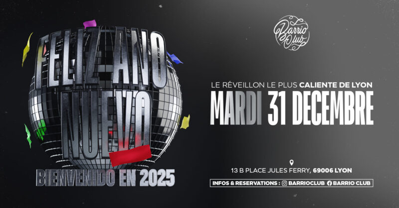 Les meilleures soirées pour fêter le nouvel an 2025 à Lyon Les meilleures soirées pour fêter le nouvel an 2025 à Lyon