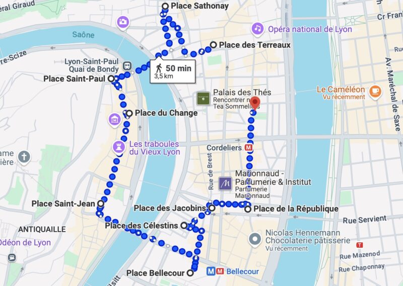 Parcours idéal pour la Fête des Lumières à Lyon 