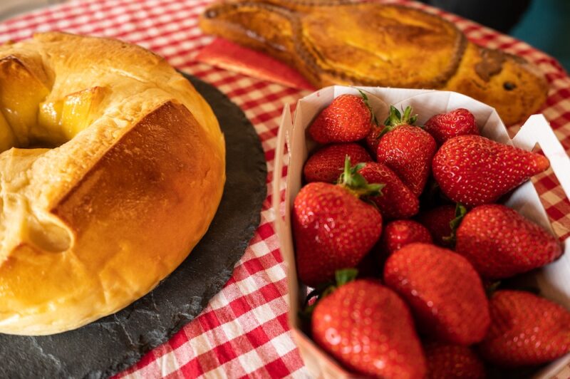 Pogne et fraises