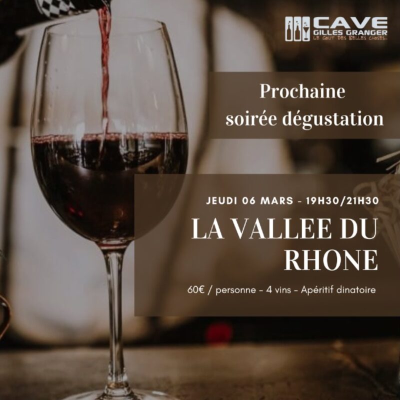 Dégustation de vins de la Vallée du Rhône à la Cave Gilles Granger
