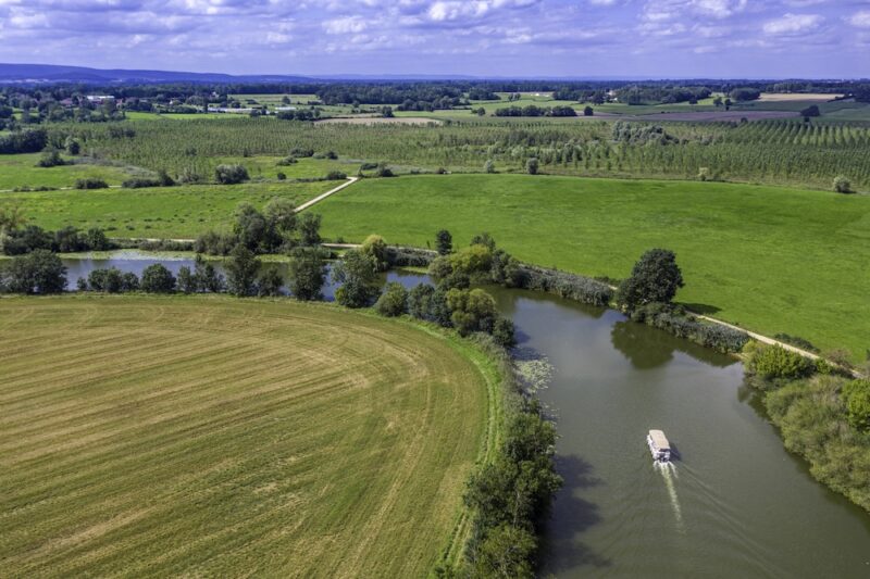 bateau sur la seille