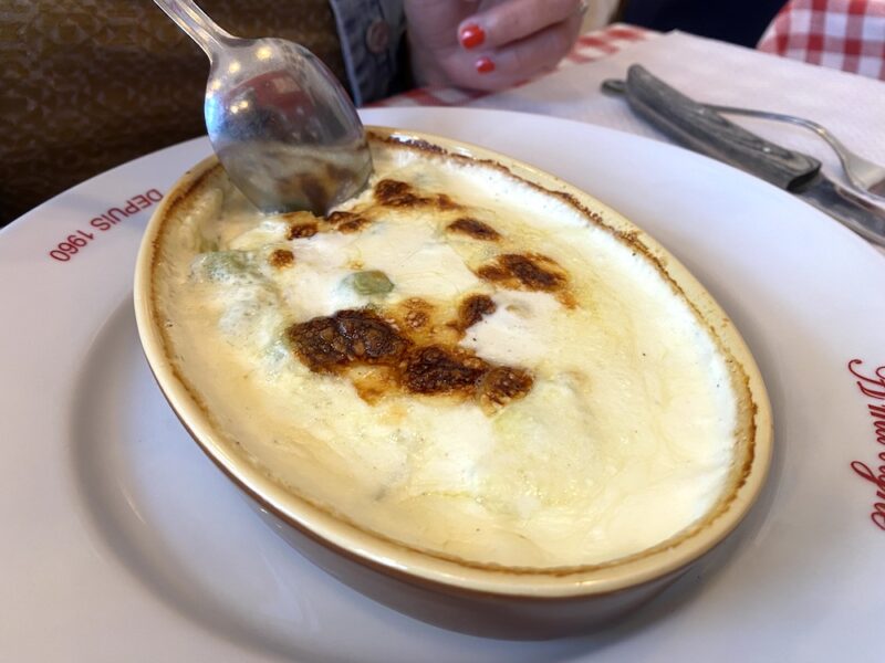 On a testé : le meilleur steak frites de Lyon chez À ma Vigne Gratin de ravioles au Saint Marcelin