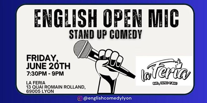 open mic soirée English que faire a lyon activité sortie soirée evenement
