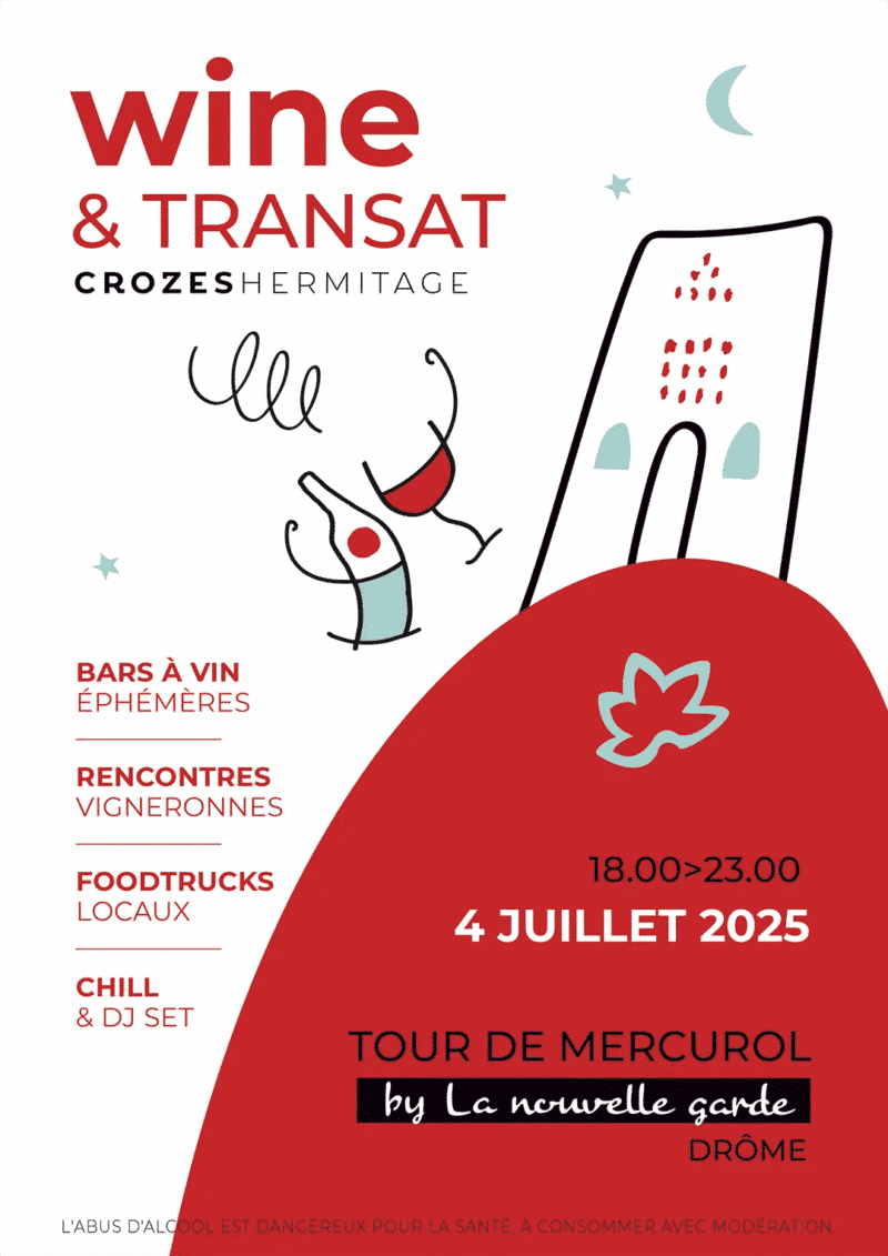 Vendredi 4 juillet 2025 : Wine & Transat à Mercurol