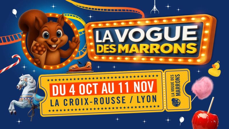 La Vogue des Marrons est installée sur le boulevard de la Croix-Rousse jusqu'au 11 novembre 2025. 