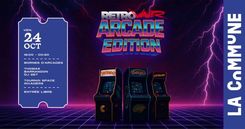 soirée retro arcade la commune