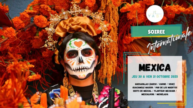 dia de los muertos Soirée mexicaine au Yasi Hostel