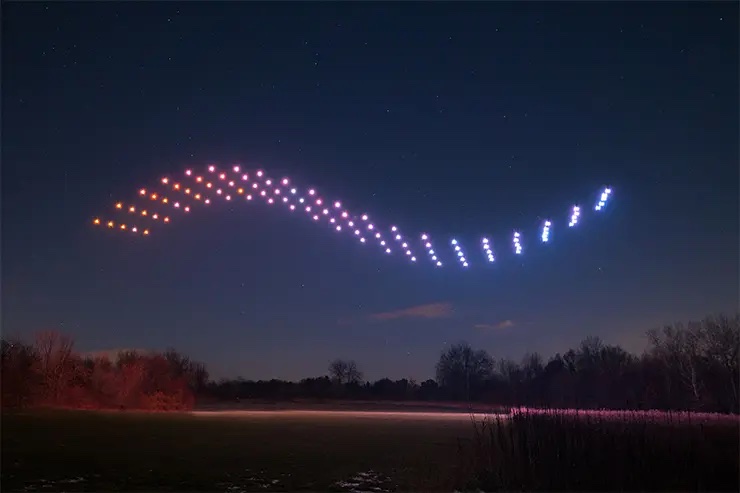 La programmation de la Fête des Lumières 2025 dévoilée Spectacle de Drone au Parc de la Tete dOr