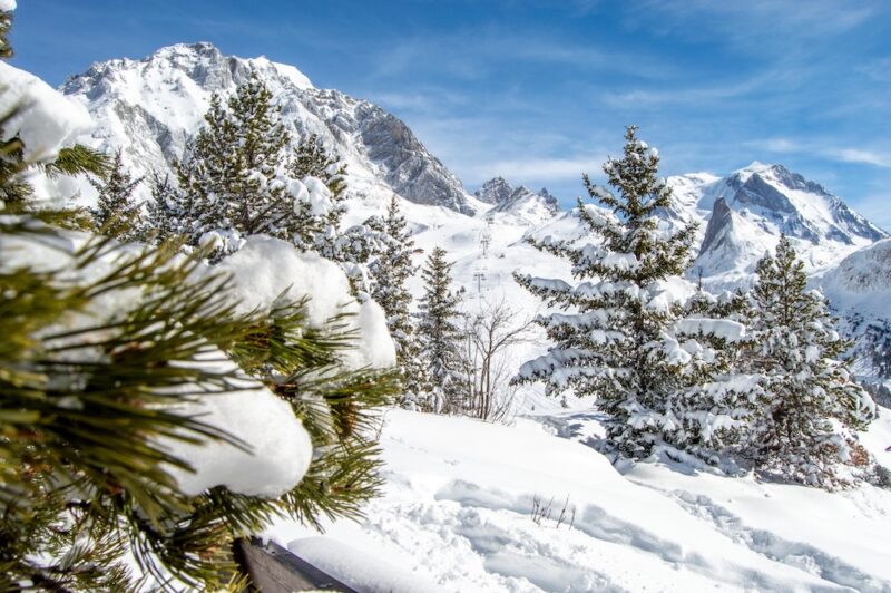 7 bonnes raisons d’aller passer un week-end (ou plus) à Pralognan-la-Vanoise cet hiver Mont Bochor Vue Grande Casse 3855m ©Marina Kokkelink Office de Tourisme de Pralognan la Vanoise