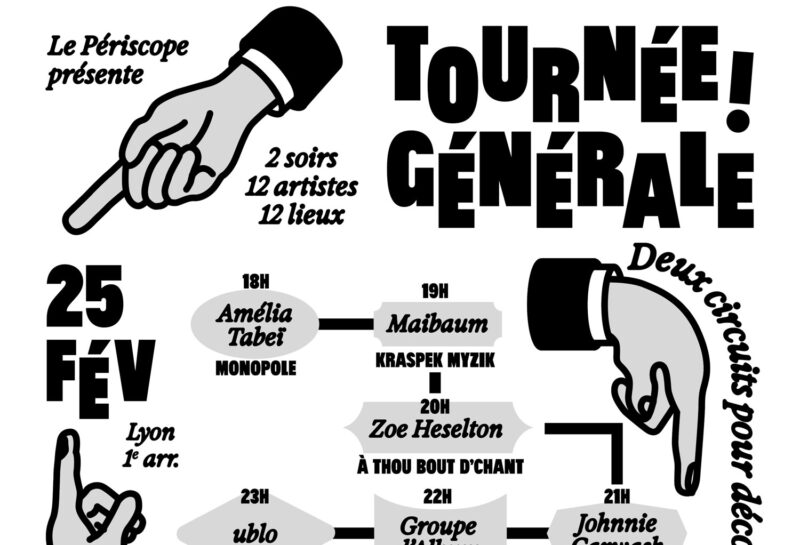 Que faire à Lyon cette semaine ? (du 23 au 27 février 2026) Periscope TourneeGenerale VERSO v4 WEB RVB 2 2 e1771793442275