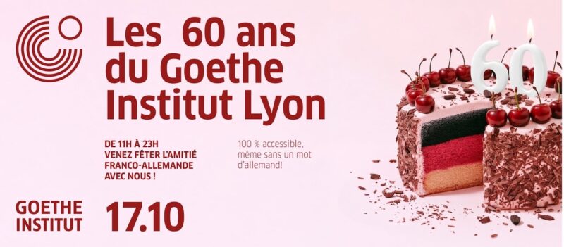 Visuel des 60 ans du Goethe-Institut de Lyon